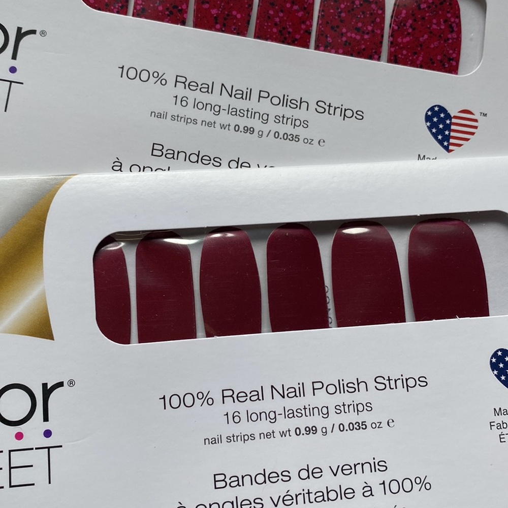 Pinky Red 5 set bundle of Color Street Nail Polish Strips - Picture 4 of 6